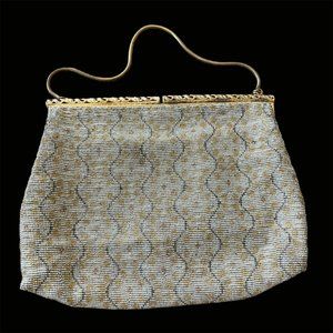 Vintage 1950s Hand Made in France Beaded Purse